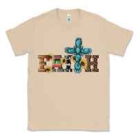 Mushroom western gemstone cross faith Classic Tee - Artiststas