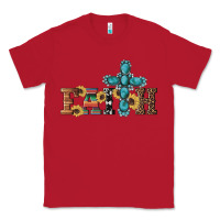 Red western gemstone cross faith Classic Tee - Artiststas