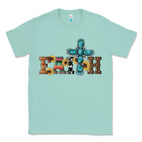 Seafoam western gemstone cross faith Classic Tee - Artiststas
