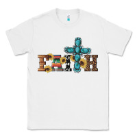White western gemstone cross faith Classic Tee - Artiststas