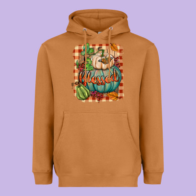 Blessed Heavyweight Hoodie Designed By Bundleandbundleshop