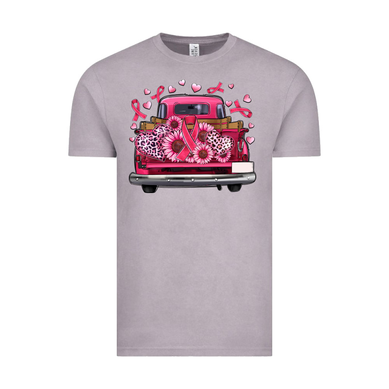 Breast Cancer Farm Truck Vintage Tee by Artiststas | Teevron