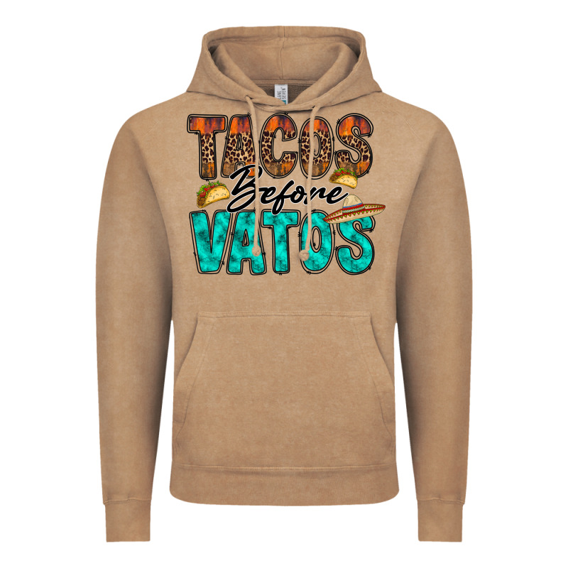 Tacos Before Vatos Vintage Hoodie by RacoonDesign | Teevron
