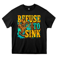 Black refuse to sink western Heavy Core Tee - texasbilliewilder