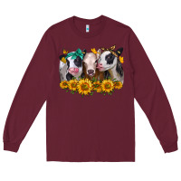 Burgundy sunflower heifers Long Sleeve Tee - Jasminsmagicworld