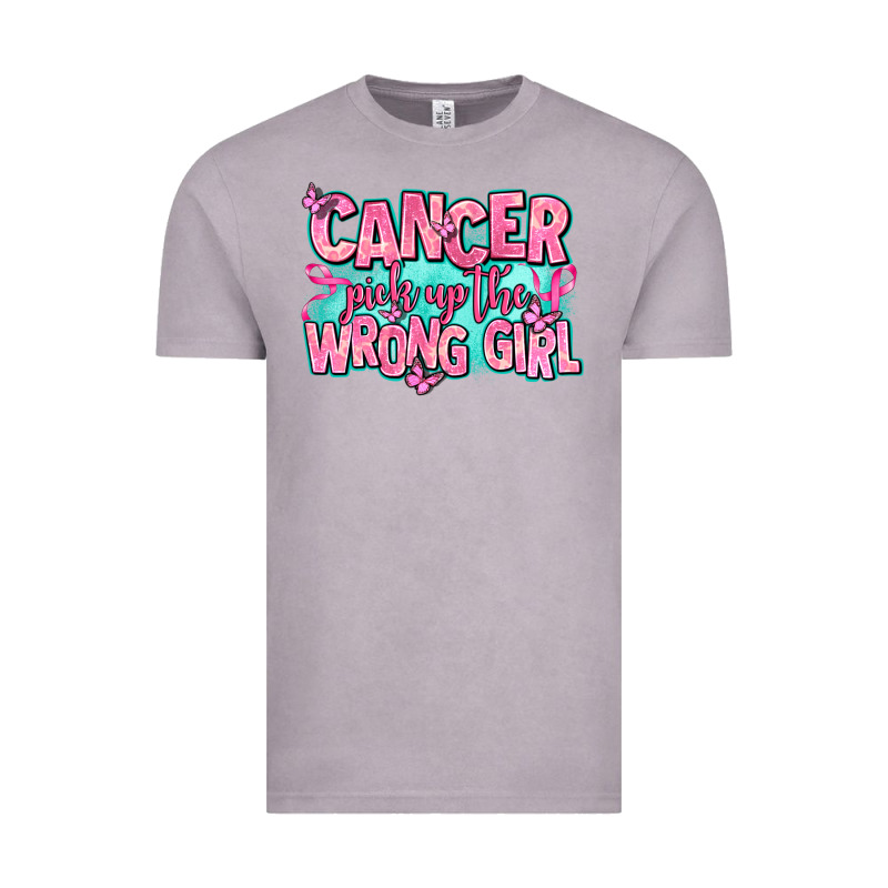 Cancer Pick Up The Wrong Girl Vintage Tee by AdoDesignShop | Teevron