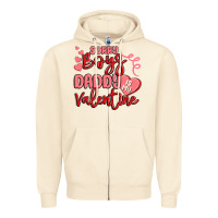 Sandshell sorry boys daddy is my valentine Zipper Hoodie - MaliasSmallBusiness