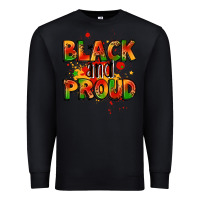 Black black and proud Premium Sweatshirt - LillyAllenDesigns