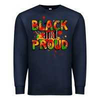 Navy black and proud Premium Sweatshirt - LillyAllenDesigns