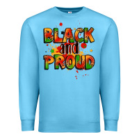 Ocean Blue black and proud Premium Sweatshirt - LillyAllenDesigns