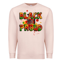 Pale Pink black and proud Premium Sweatshirt - LillyAllenDesigns