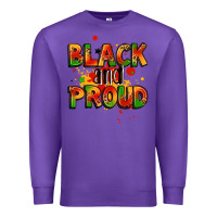 Purple black and proud Premium Sweatshirt - LillyAllenDesigns