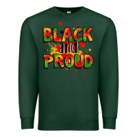 Sports Green black and proud Premium Sweatshirt - LillyAllenDesigns