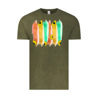 Vintage Olive Western Color Farm Life Brush Strokes Vintage Tee - Bettercallsaul
