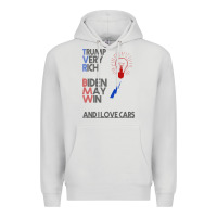 Dove Grey trump biden cars Premium Hoodie - Bettercallsaul