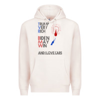 Pale Pink trump biden cars Premium Hoodie - Bettercallsaul