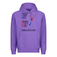 Purple trump biden cars Premium Hoodie - Bettercallsaul