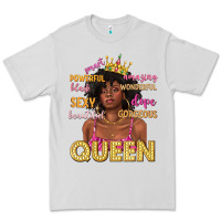 Dove Grey queen afro woman Premium Tee - texasbilliewilder