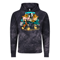 Cloud Black farm truck farm animals Vintage Hoodie - FaDigitalArtStudio