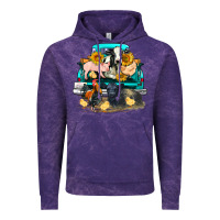 Cloud Purple farm truck farm animals Vintage Hoodie - FaDigitalArtStudio