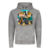 Cloud Rock farm truck farm animals Vintage Hoodie - FaDigitalArtStudio