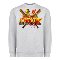 Heather Grey softball aunt Heavyweight Sweatshirt - AdoDesignShop