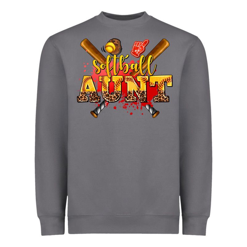 Softball Aunt Heavyweight Sweatshirt by AdoDesignShop | Teevron