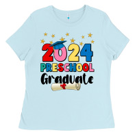 Baby Blue 2024 preschool graduate Ladies Tee - JahusDesignShop