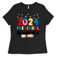 Black 2024 preschool graduate Ladies Tee - JahusDesignShop