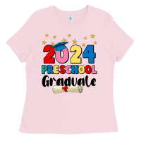 Bubblegum Pink 2024 preschool graduate Ladies Tee - JahusDesignShop