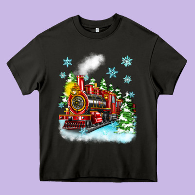 Heavy Core Tee christmas polar express