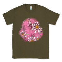 Army Green lotus patches Classic Tee - AdoDesignShop