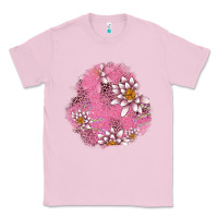 Bubblegum Pink lotus patches Classic Tee - AdoDesignShop