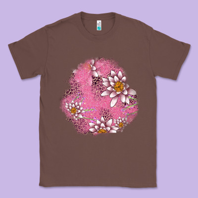 Lotus Patches Classic Tee Designed By Adodesignshop