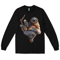 Black Sloth Long Sleeve Tee - LillyAllenDesigns