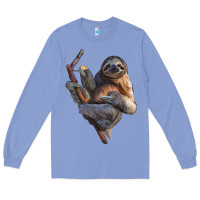Colony Blue Sloth Long Sleeve Tee - LillyAllenDesigns