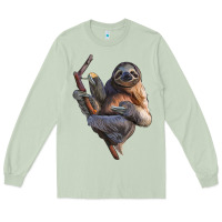 Matcha Sloth Long Sleeve Tee - LillyAllenDesigns