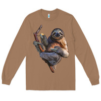 Toasted Coconut Sloth Long Sleeve Tee - LillyAllenDesigns