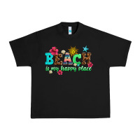 Black beach is my happy place Urban Heavy Tee - AdoDesignShop