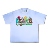 Grape Ice beach is my happy place Urban Heavy Tee - AdoDesignShop