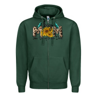 Sports Green boy mom from son up to sun down Zipper Hoodie - MaliasSmallBusiness