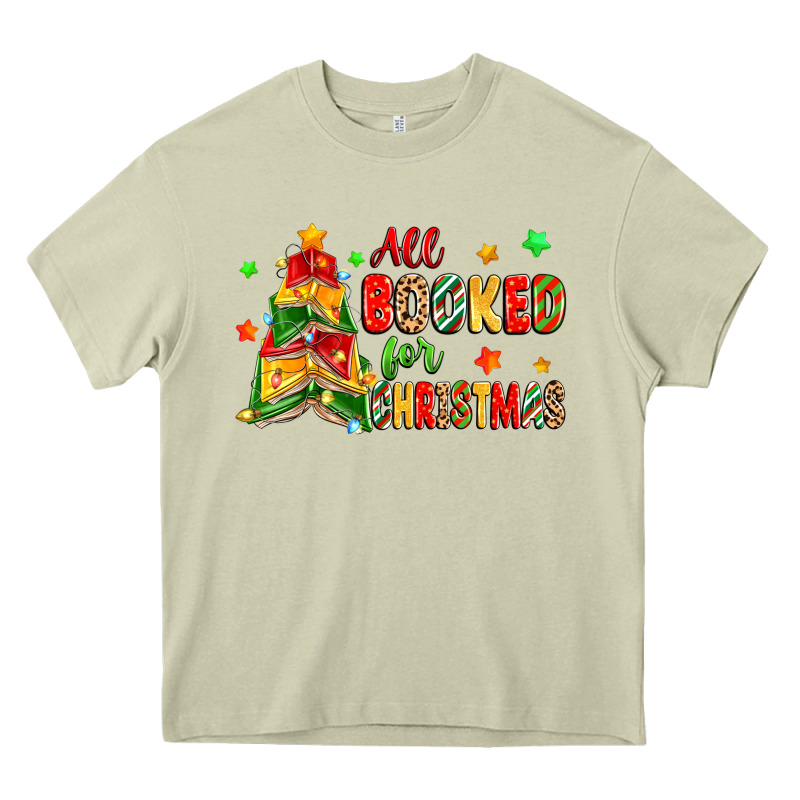 All Booked For Christmas Heavy Core Tee by Zillion Design Studio | Teevron