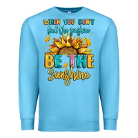 Ocean Blue when you dont find the sunshine be the sunshine Premium Sweatshirt - LillyAllenDesigns