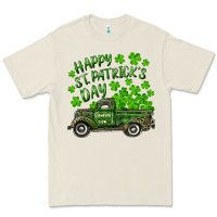 Bone Happy st. patrick's day shamrock farm truck Premium Tee - RanaPortraitStore