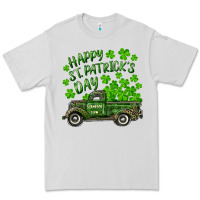 Dove Grey Happy st. patrick's day shamrock farm truck Premium Tee - RanaPortraitStore