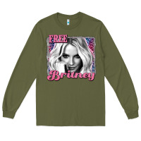 Army Green free britney Long Sleeve Tee - AdoDesignShop