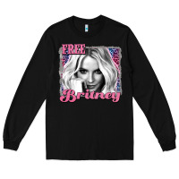 Black free britney Long Sleeve Tee - AdoDesignShop