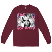 Burgundy free britney Long Sleeve Tee - AdoDesignShop