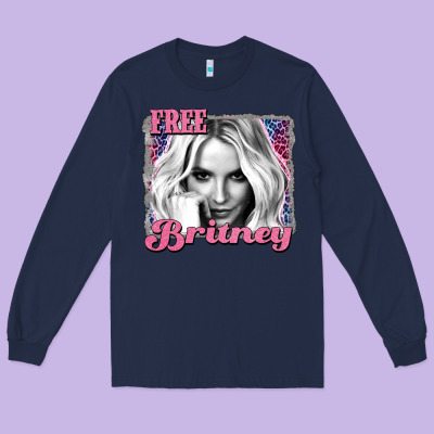 Free Britney Long Sleeve Tee Designed By Adodesignshop