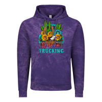 Cloud Purple keep on trucking with western truck Vintage Hoodie - HRA Design Shop